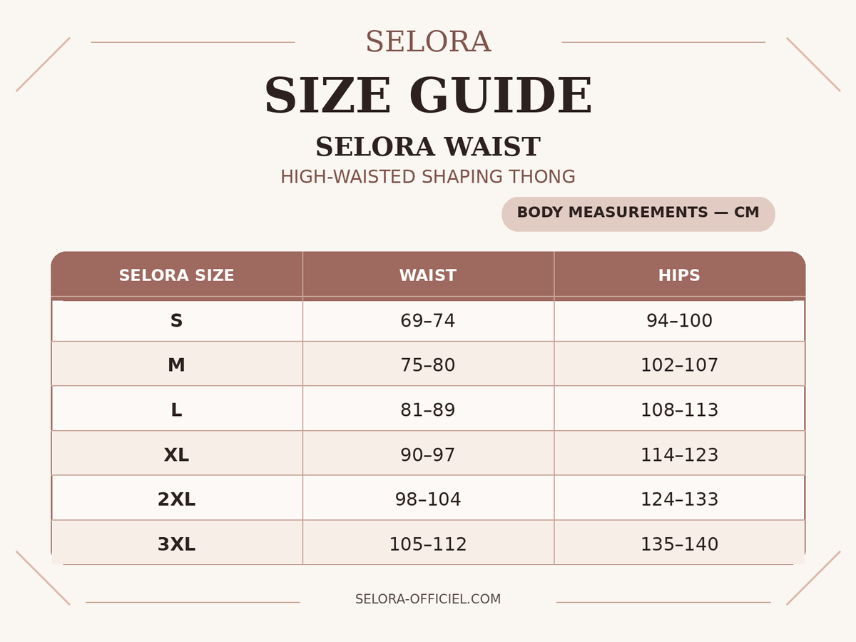 WAIST – High-waisted shaping thong